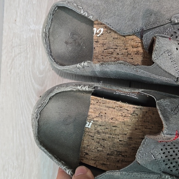 Olukai Men's Moloa Kohana Leather Gray Loafers Slip On Shoes Sz 11.5 - Picture 5 of 15